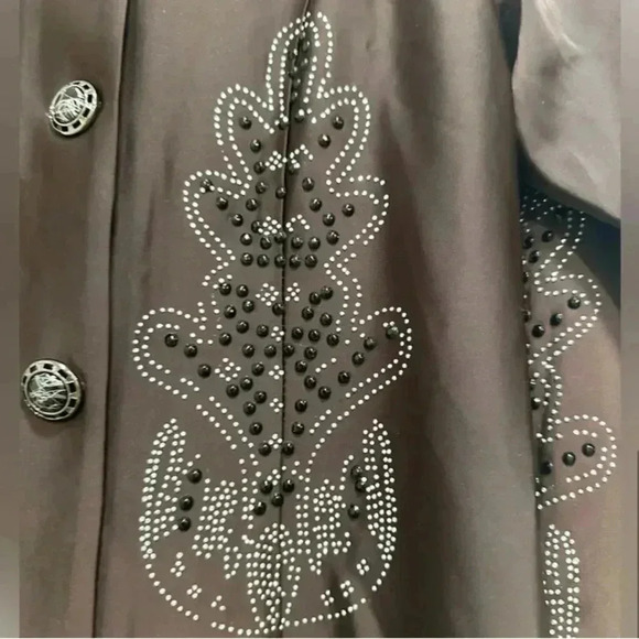 NWT Midi Dress Abaya with leaf design size 40 M - Picture 5 of 6